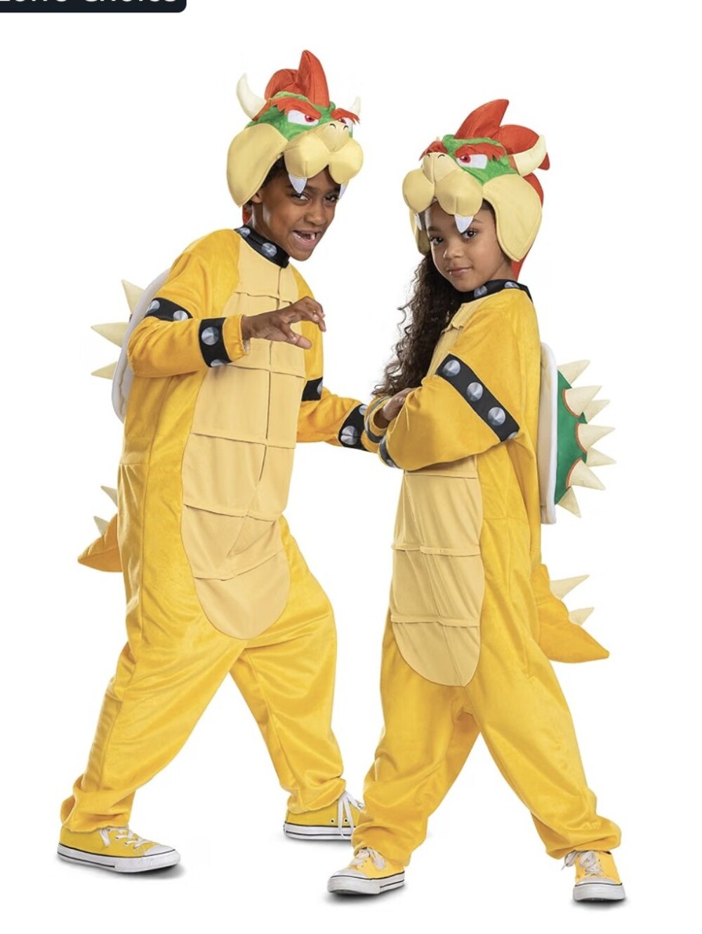 Bowser Costume Hooded Jumpsuit, Official Super Mario Character Costume Sz 10/12